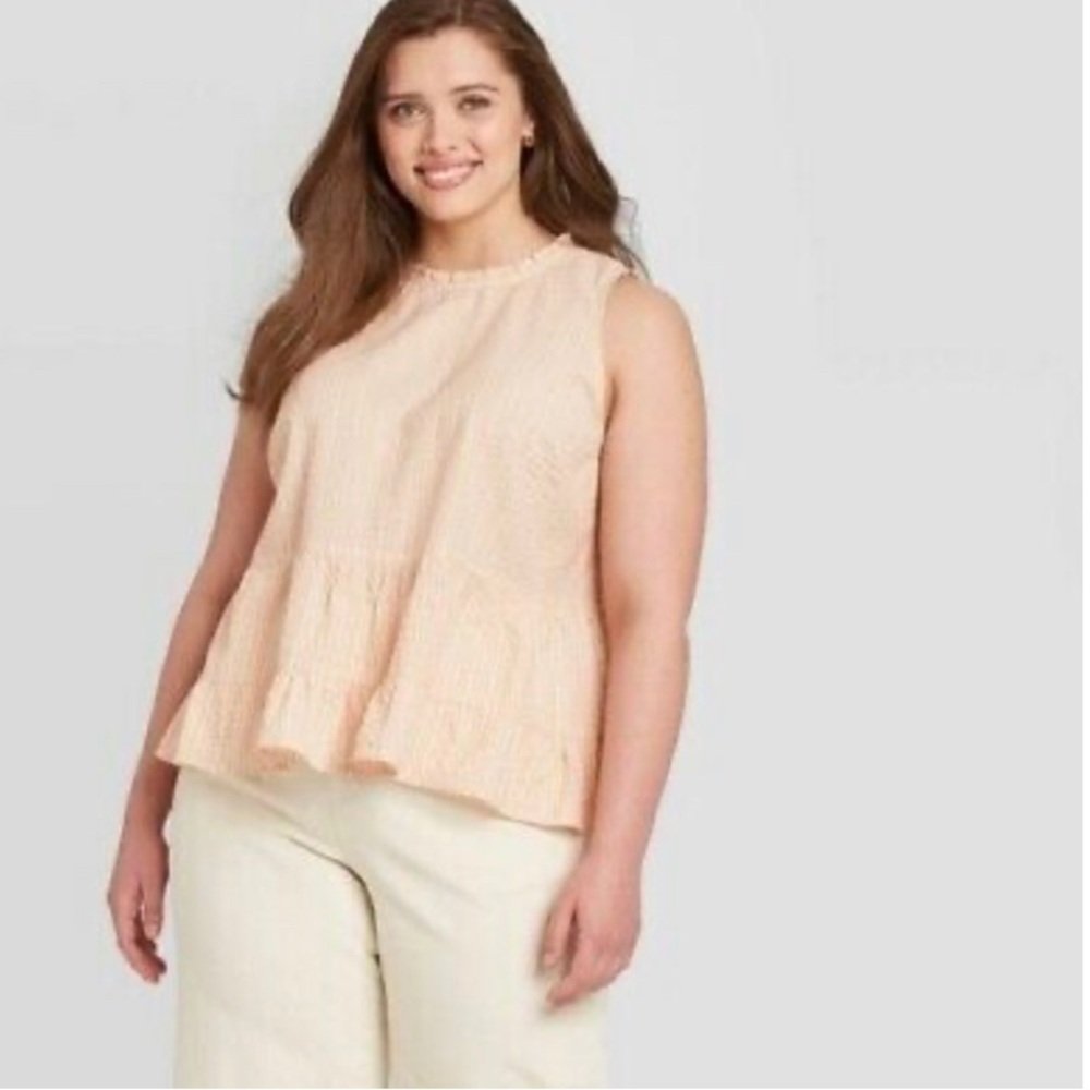 Universal Thread Striped Ruffle Tiered Cottagecor… - image 1